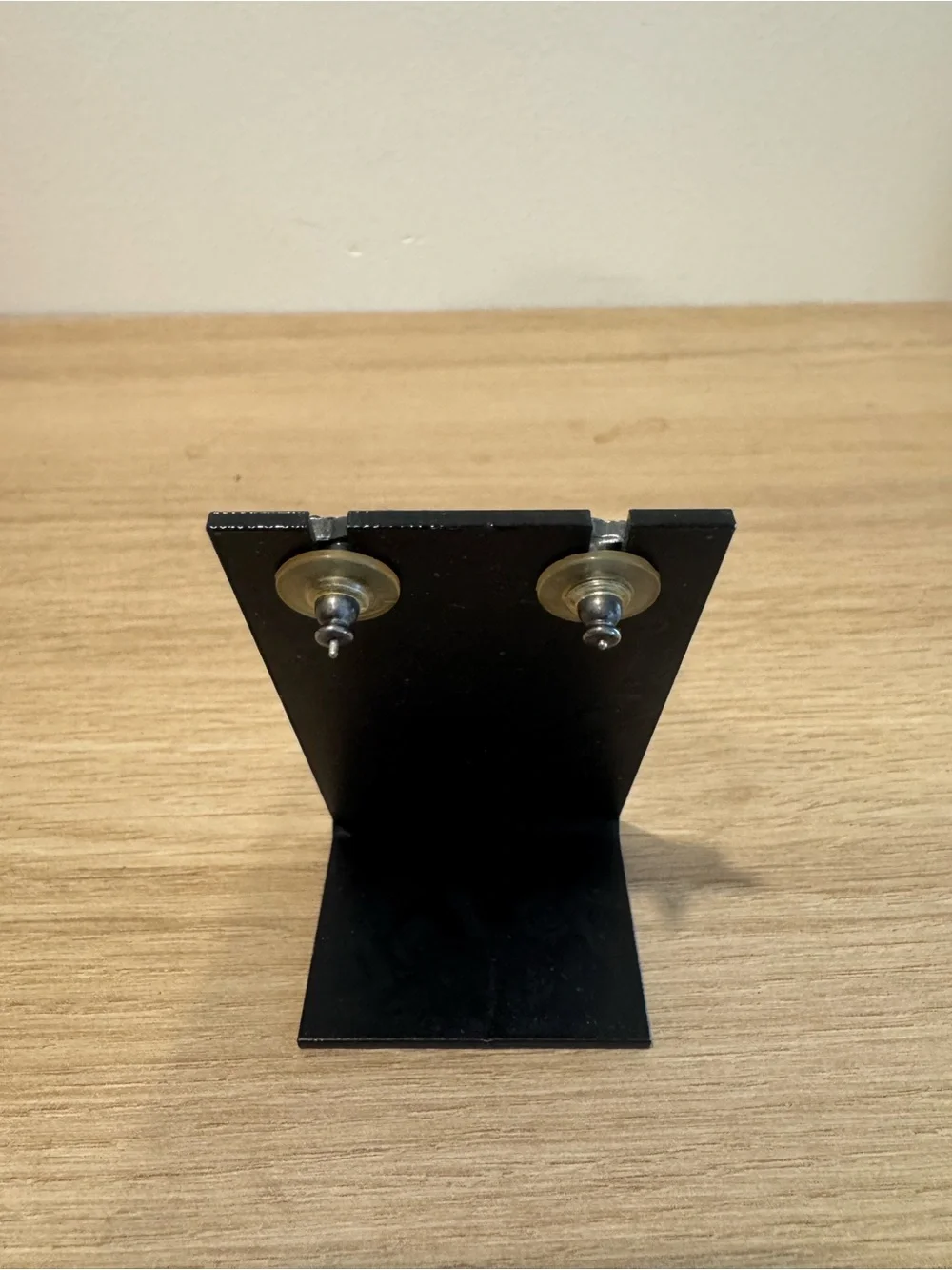 CHANEL Black and Silver Crystal CC Logo Stud Earrings